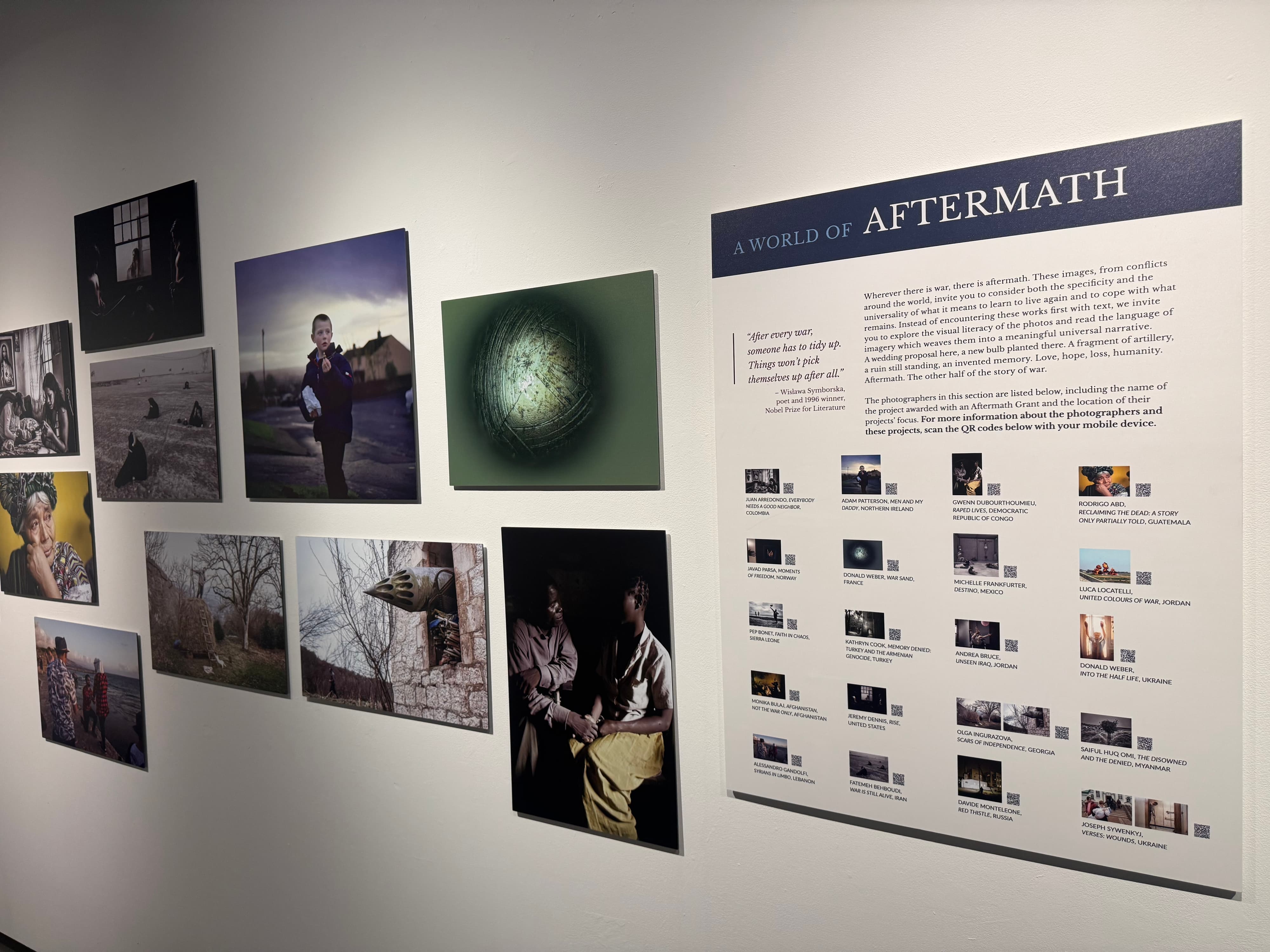Photo exhibit contemplates post-war recovery