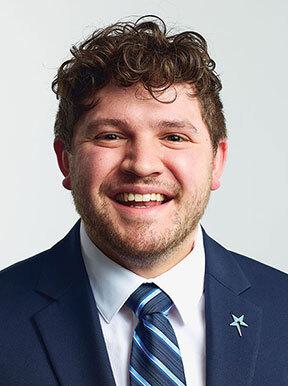 Young man smiling