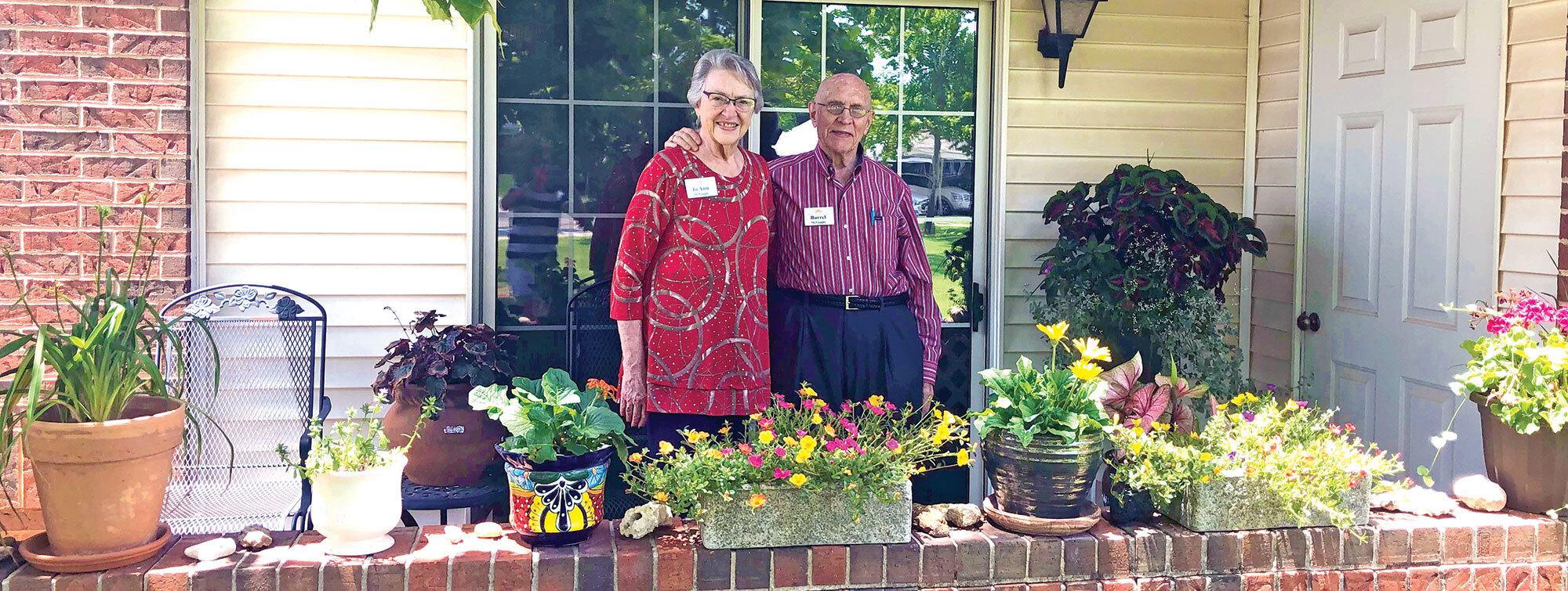 Woman and man side by side