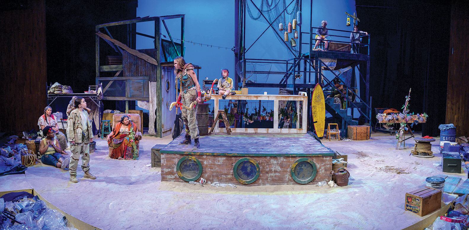 Actors on a stage
