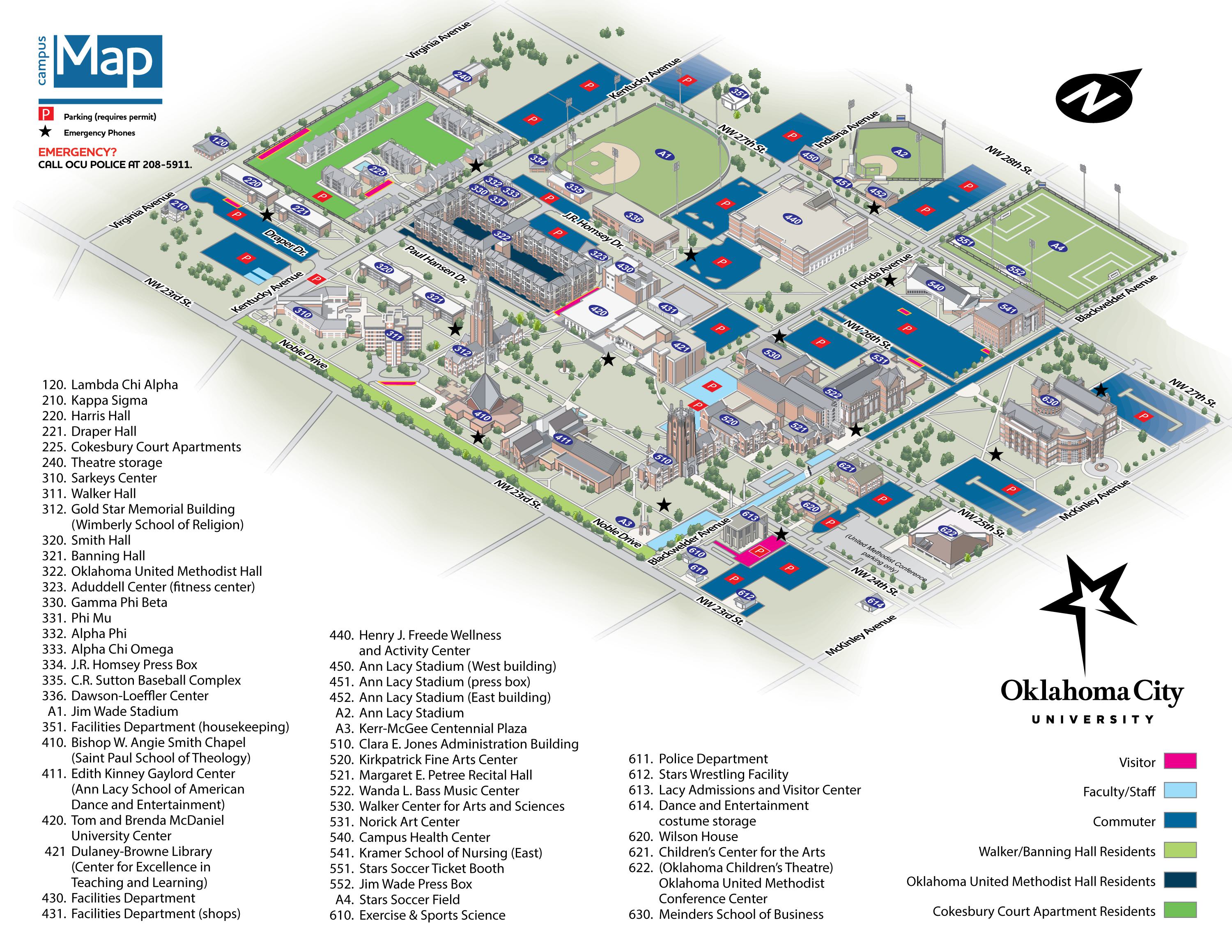 Occc Map Oklahoma City University | Map